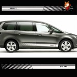 Stylish Car Door Side Sticker Racing Stripe Sticker Auto Sport Styling Vinyl Car Sticker for Ford Galaxy Car Accessories